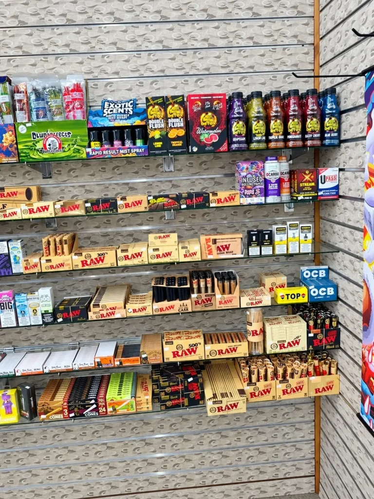 Space Club shop shelves